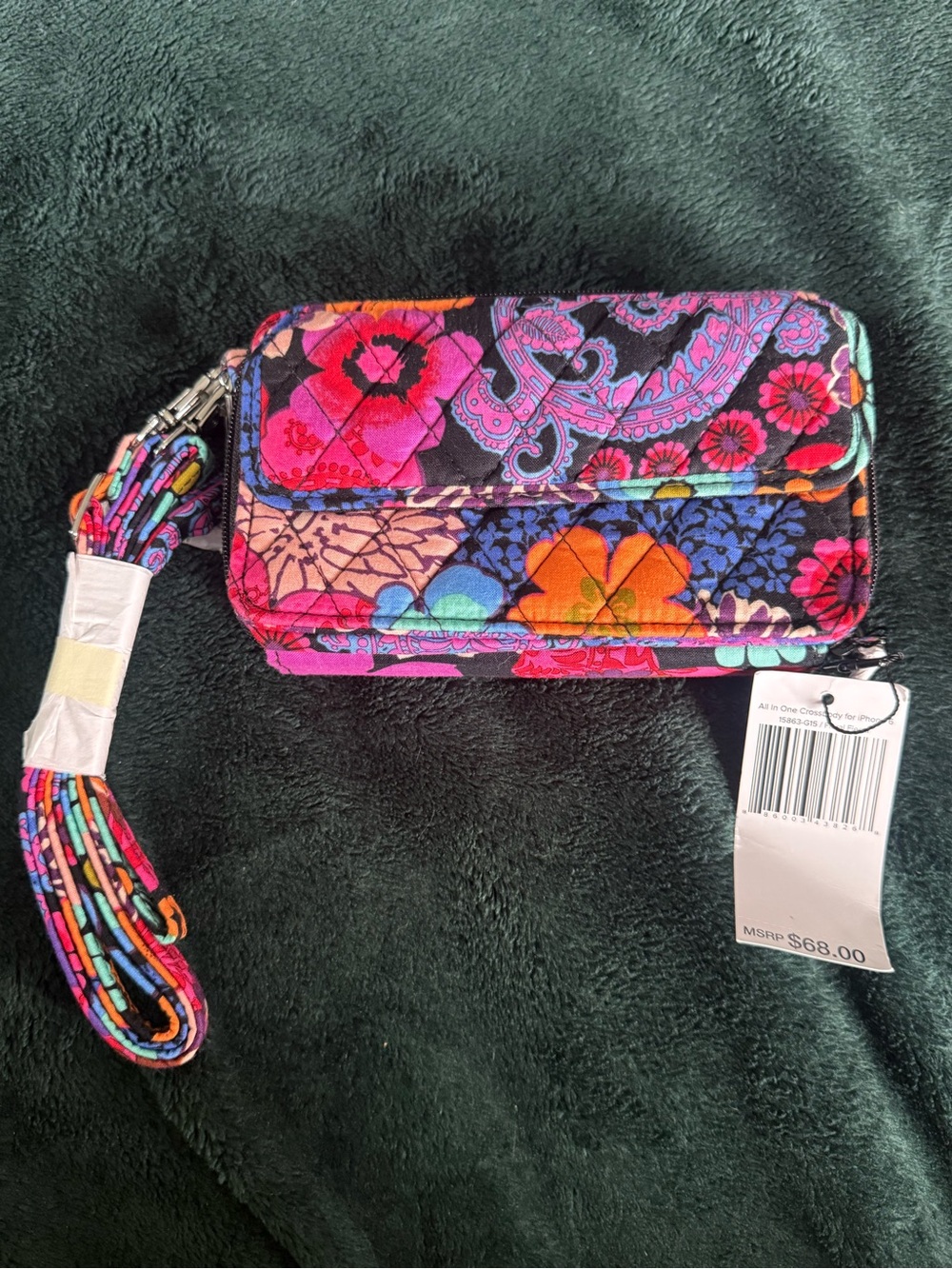 Vera Bradley Floral Patchwork Quilted Wristlet Wallet - Multicolor